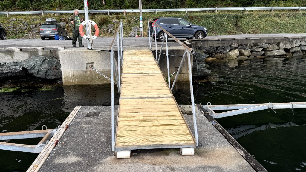 Ny landgang/innfesting ved brygge nord
